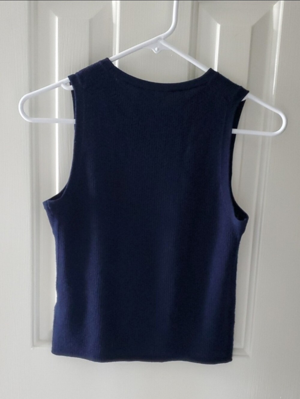 🌟 Everlane The Tank in Ultrasoft Merino, Navy (S) - Picture 2 of 10